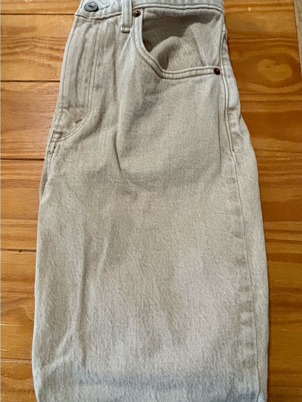 Abercrombie & Fitch Cream Denim Jeans